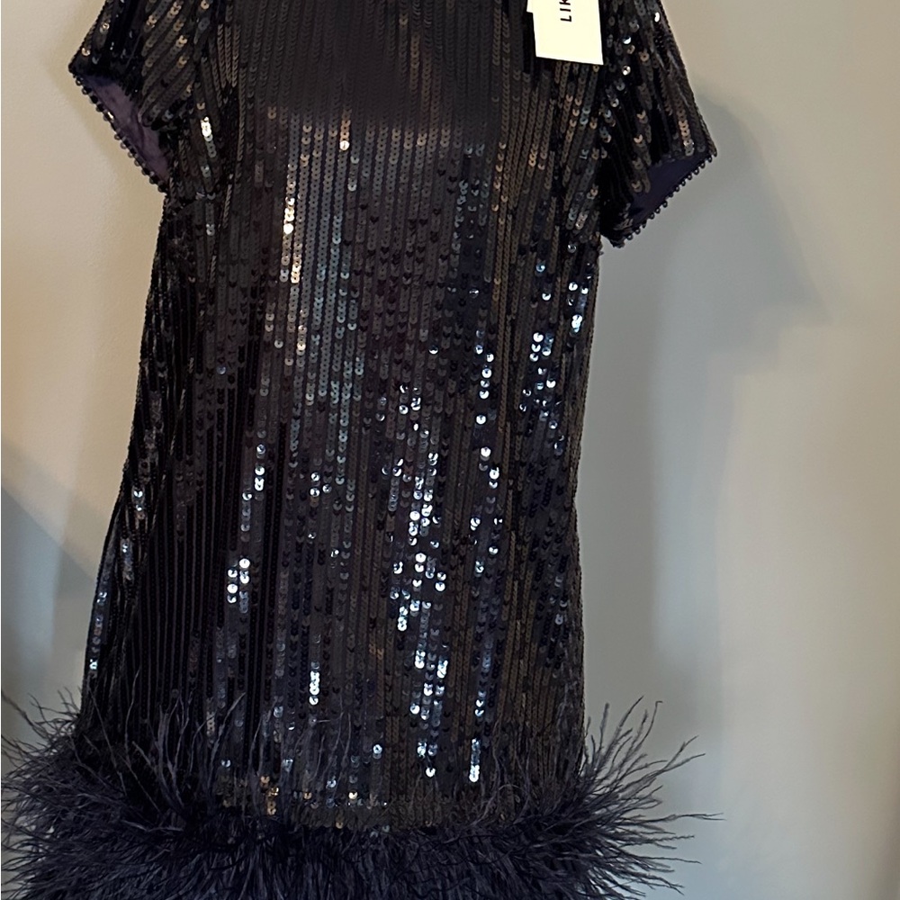 Sequin Navy Blue Dress - Picture 2 of 7